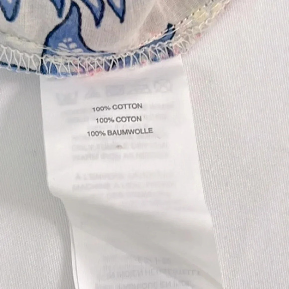 J. Crew NWT Point Sur Ruffle Paisley Block Print Top Size T16 - Picture 6 of 9